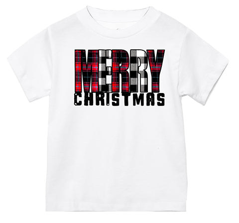 Grunge Merry Tee, White (Infant, Toddler, Youth, Adult)