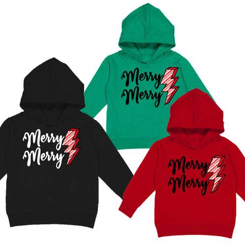 Merry Merry Bolt Hoodie, (Baby, Kids, Adult)