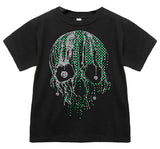 HW Drip Skull Tee or LS Shirt, Black (Infant, Toddler, Youth, Adult)