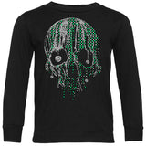 HW Drip Skull Tee or LS Shirt, Black (Infant, Toddler, Youth, Adult)
