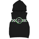 Happy Checks MUSCLE Hoodie, Black (Toddler, Youth, Adult)
