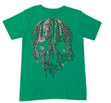 HW Drip Skull Tee or LS Shirt, Green (Infant, Toddler, Youth, Adult)