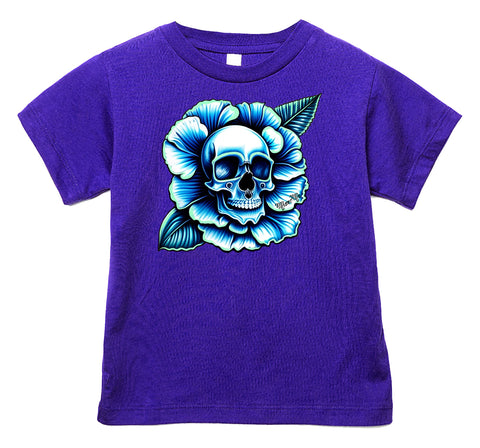 Hawaiian Skull Tee or Tank, Purple  (Infant, Toddler, Youth, Adult)