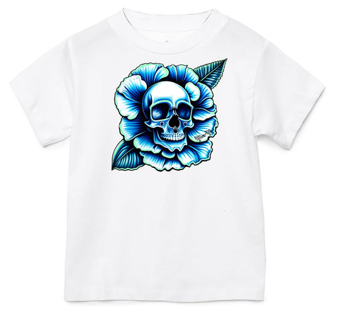 Hawaiian Skull Tee or Tank, White   (Infant, Toddler, Youth, Adult)