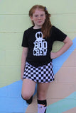 Boo Crew Tee, Black (Infant, Toddler, Youth, Adult)