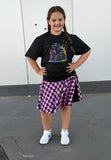 MTO- ARTIE Skater Skirt, Neon Ombre Checks (Mulitiple Options)