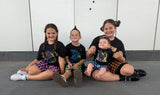 Neon Capybara Tee, Black  (Baby, Kids, Adult)