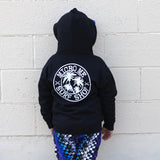 MM Summer Zip Hoodie, Black (Infant, Toddler, Youth, Adult)