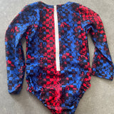 One Piece Long Sleeve Swimsuit, 4th Checks (Multiple Options)