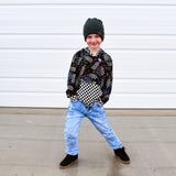 (BAMBOO)  Neon Bolt Ryder HOODIE, Kids