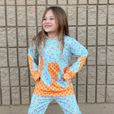 (MILK SILK) Ice Cream Drips HOODIES, Lt. Blue