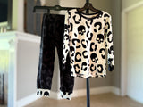 (BAMBOO)  Skull Leopard JULIAN Lounge Set
