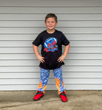 (MILK SILK) Ice Cream Drips JOGGERS, RedWhite&Blue