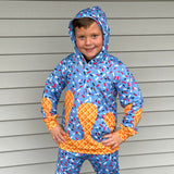 (MILK SILK) Ice Cream Drips HOODIES,RWB