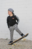 (Bamboo) ARYA Cargo Pants, CHECKERBOARD (Baby, Kids, Adult)