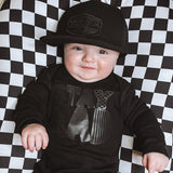 Stay Rad Romper, Black- (Infant)