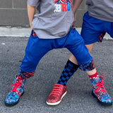 MTO-Asher Harem Short, Royal/Checks