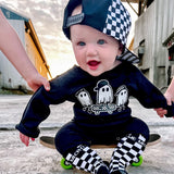 Ghost Group Romper, Black- (Infant)