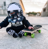 Ghost Group Romper, Black- (Infant)