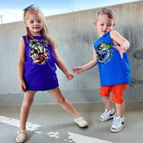 Sunny Days Tank, Neon Blue (Infant, Toddler, Youth, Adult)