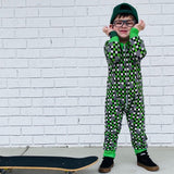 ARROW Long Zippy, Green Clover Checks