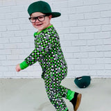 ARROW Long Zippy, Green Clover Checks