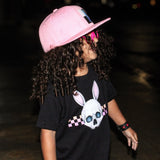 Bunny Skelly (checkers)  Tees (Infant to Adult)