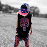 RWB Punisher Skull Tee, (Multiple Options)