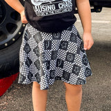 MTO- Artie Skater Skirt, Square Checks