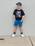 Neon Skull Tee, Black  (Baby, Kids, Adult)