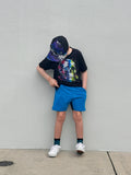Neon Skull Tee, Black  (Baby, Kids, Adult)