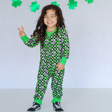 ARROW Long Zippy, Green Clover Checks