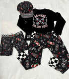 Holiday Vibes LS Shirt, Black  (Infant, Toddler, Youth)