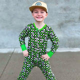 ARROW Long Zippy, Green Clover Checks