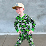 ARROW Long Zippy, Green Clover Checks