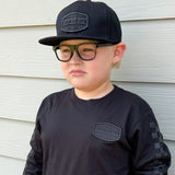 Blackout Patch LS Shirt w/Checker sleeves (Infant, Toddler, Youth)