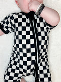 (BAMBOO)  Checkerboard SAWYER Zippy (Infant)