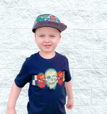 Spooky  Skulls Tee, Black  (Infant, Toddler, Youth, Adult)