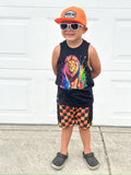 Neon Lion Tank, Black  (Baby, Kids, Adult)