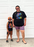 Neon Lion Tank, Black  (Baby, Kids, Adult)