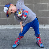 MTO-Asher Harem Short, Royal/Checks