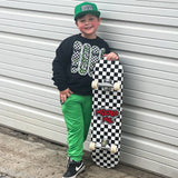 MTO-STP Clover Checks Joggers, (3 color options)