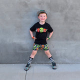 Spooky  Skulls Tee, Black  (Infant, Toddler, Youth, Adult)