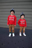 By Golly Be Jolly Long Sleeve Shirt, Red (Infant, Toddler, Youth, Adult)