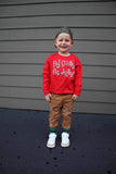 By Golly Be Jolly Long Sleeve Shirt, Red (Infant, Toddler, Youth, Adult)
