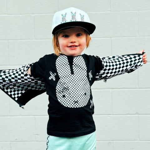 Checker Bunny Tees (Infant to Adult)