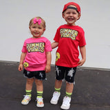 *Summer Vibes Tee or Tank, Hot Pink (Infant, Toddler, Youth, Adult)