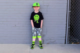 READY TO SHIP- ASHER, SIZE 4T, GREEN DRIP