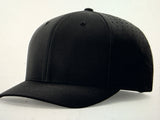 PSALMS LASER-CUT HAT, BLACK (white ink)