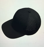 PSALMS LASER-CUT HAT, BLACK (white ink)